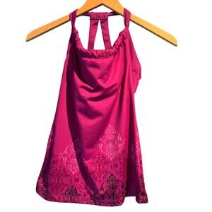 Tek Gear Size XS Yoga top Built In Bra Shelf Bra Workout Gym Lounge Casual Cool